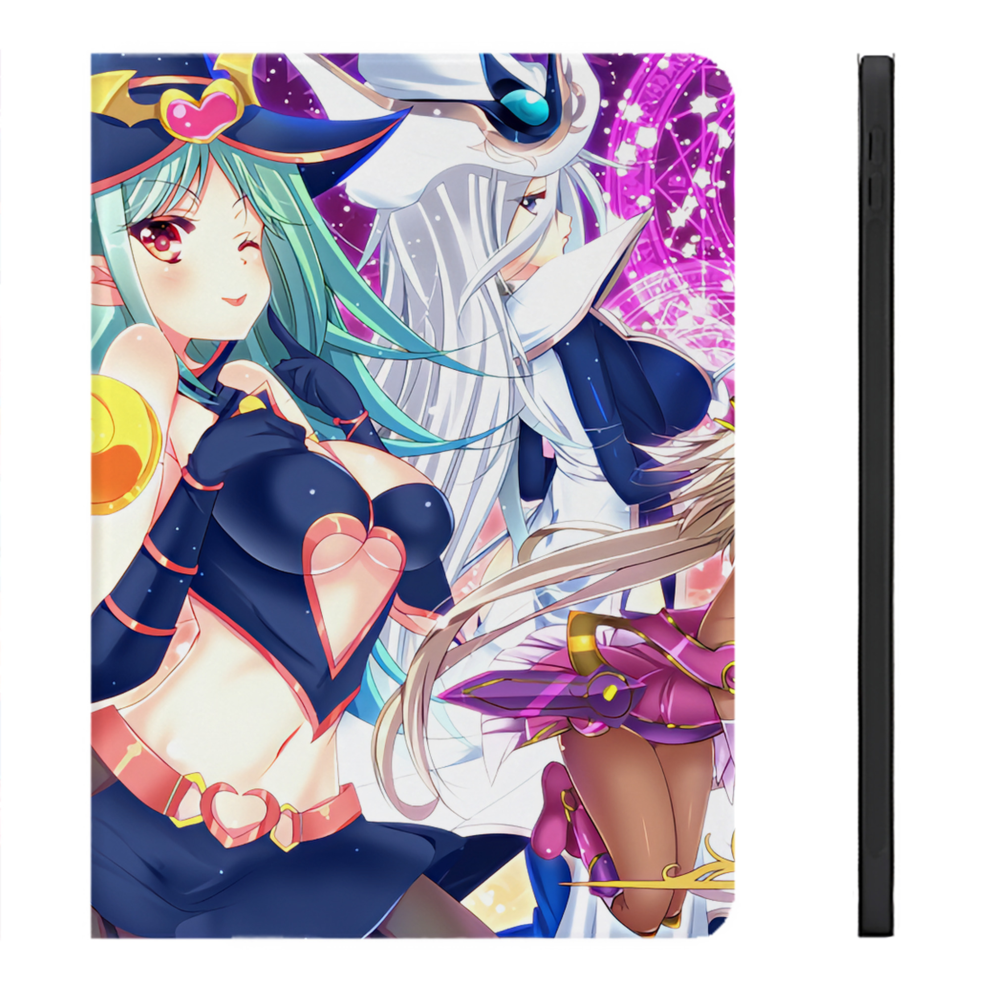 （画像用） 遊☆戯☆王 Yu-Gi-Oh! IPadケース ペンホルダー付き ブックスタイルデザイン